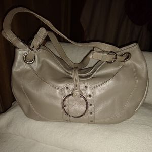 Luce metallic leather shoulder bag.